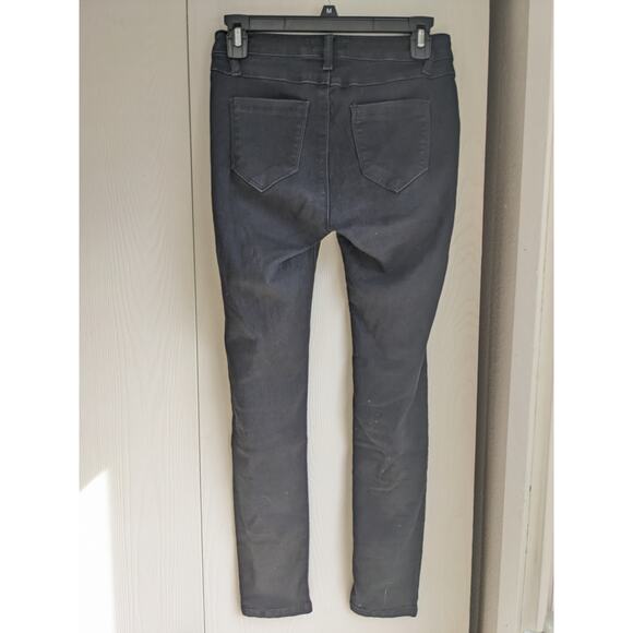 Cello Women's Black Skinny Denim Belt Loop Mid Rise Slim Fit  Pants Size 5/27 - Picture 2 of 5
